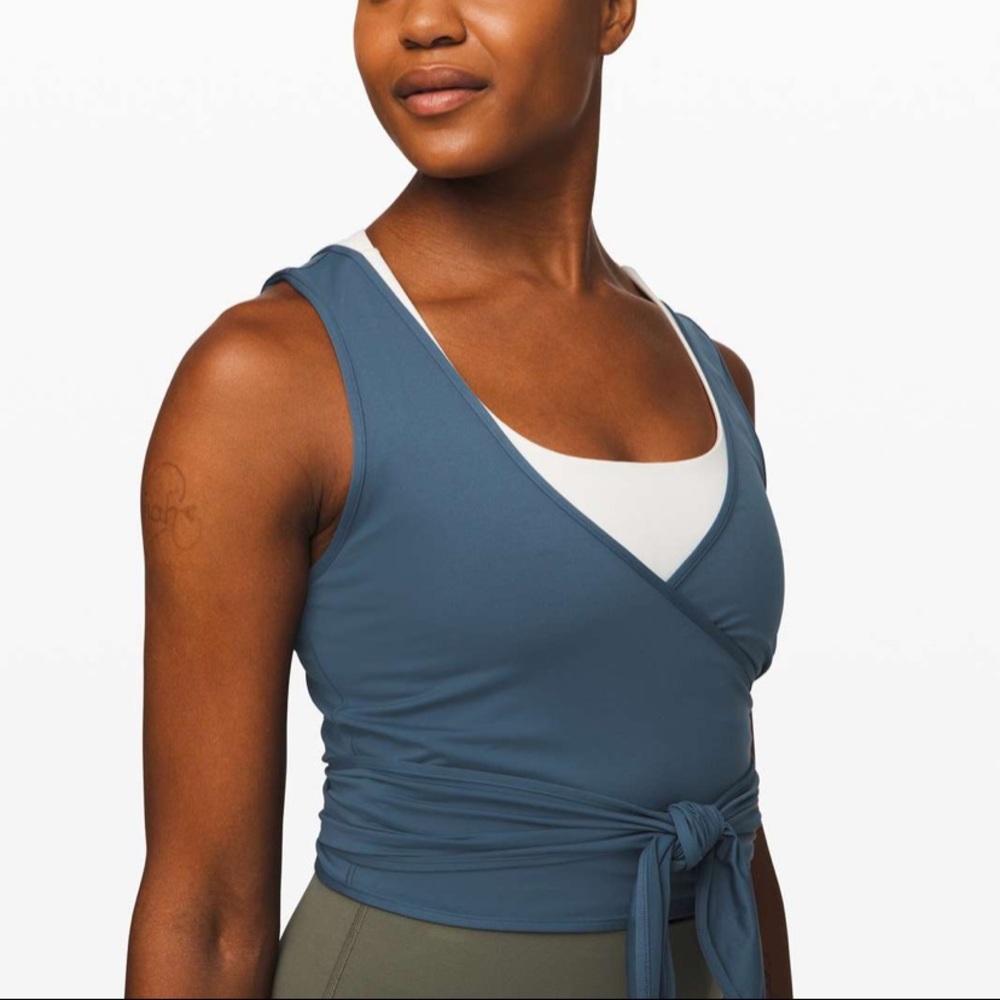 Lululemon Twist Me Up Tank in “Code Blue”